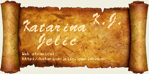 Katarina Jelić vizit kartica